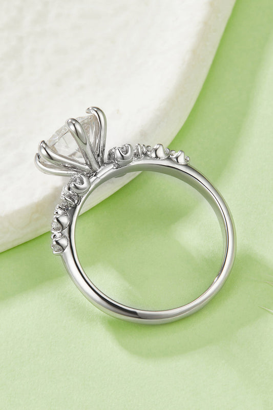 2 Carat Moissanite 925 Sterling Silver Ring Shop One Place