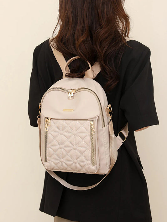Quilted Oxford Cloth Backpack Bag Shop One Place