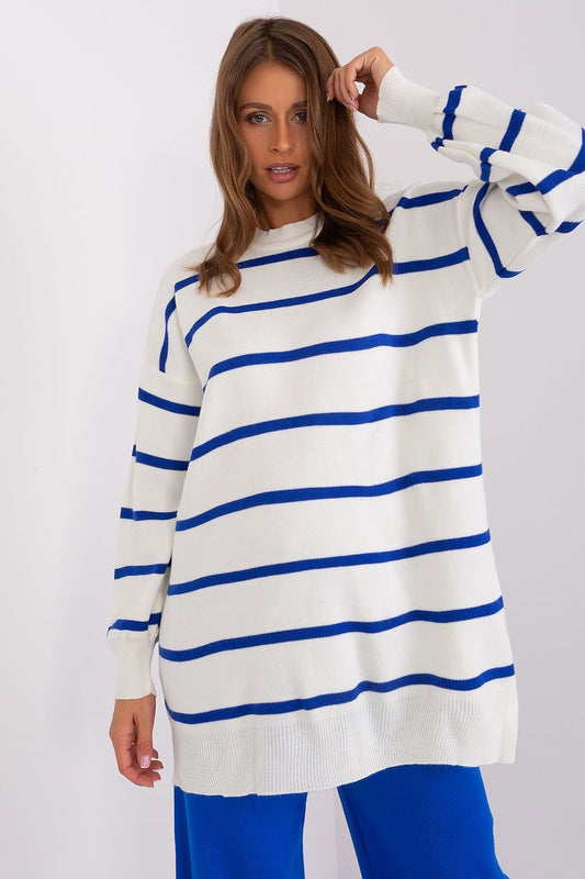 Long Striped Sweater Shop One Place