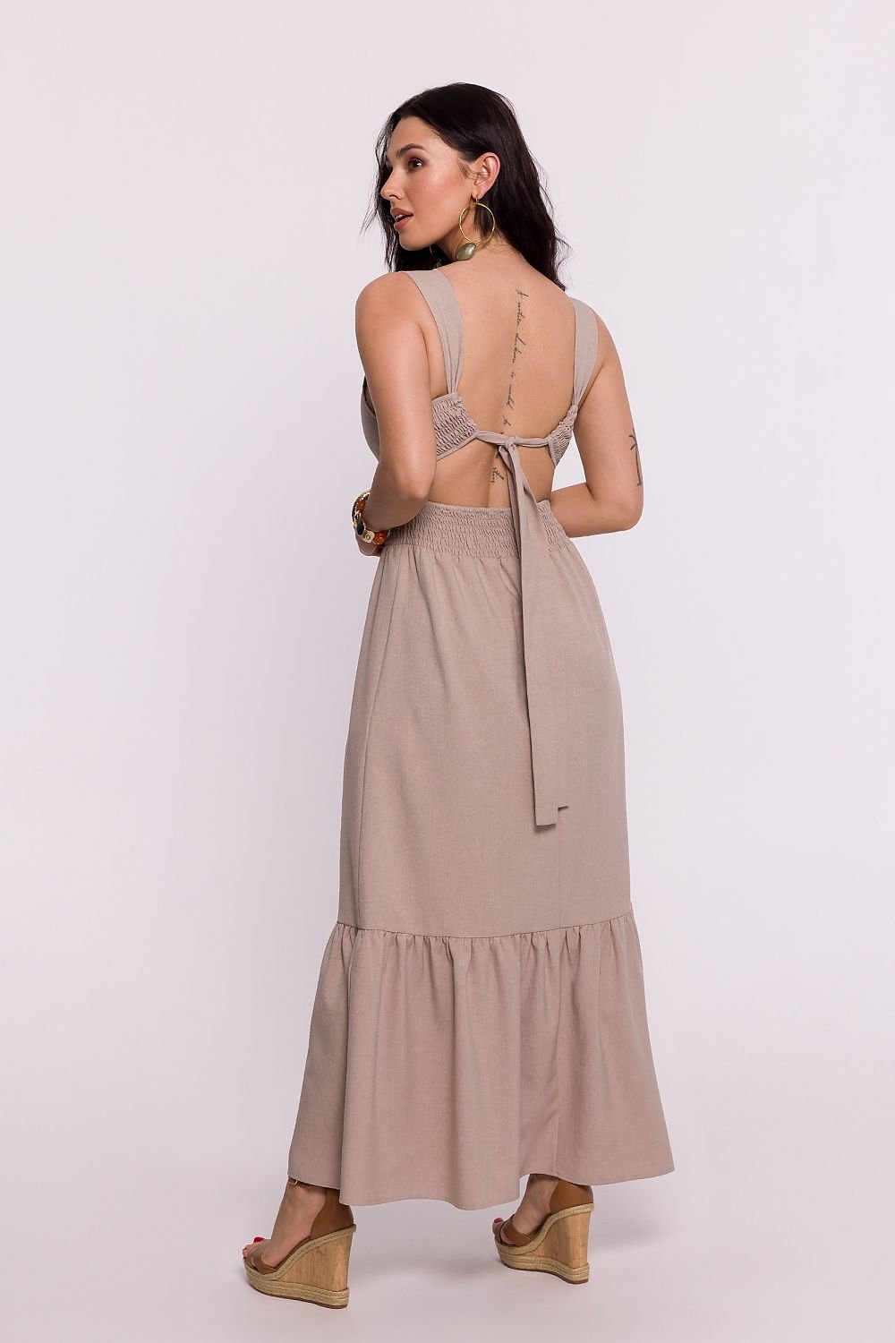 BeWear Comfortable Open Back Maxi Shop One Place