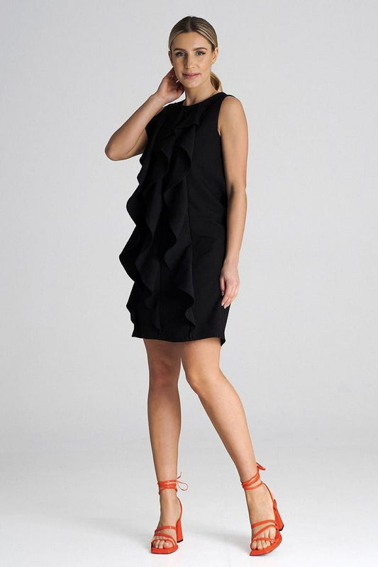 Sleeveless Trapeze Dress Shop One Place