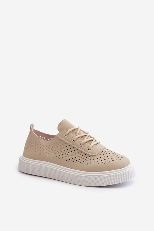 Step in style Openwork Upper Sneakers Shop One Place
