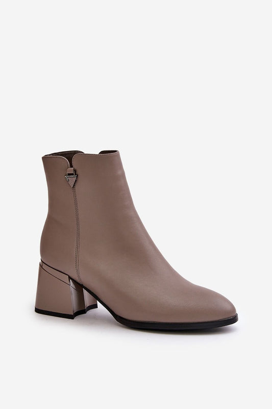 Vinceza Block Heel Ankle Boot Shop One Place