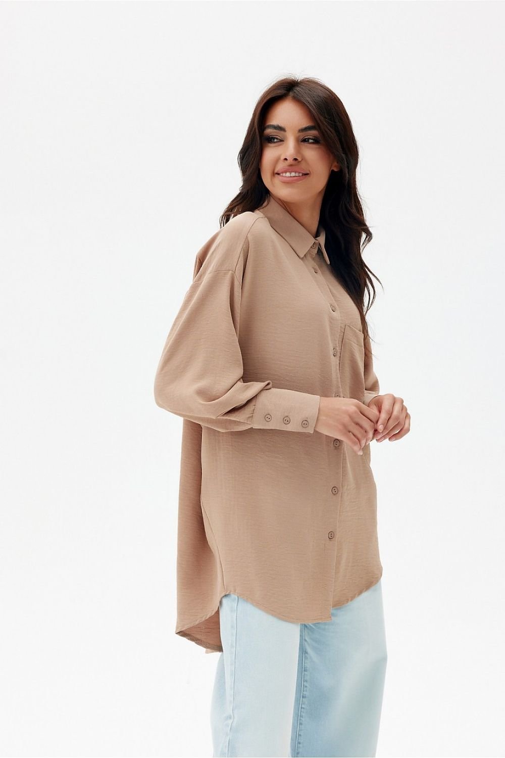 Roco Fashion Long sleeve Asymmetrical Shirt Shop One Place