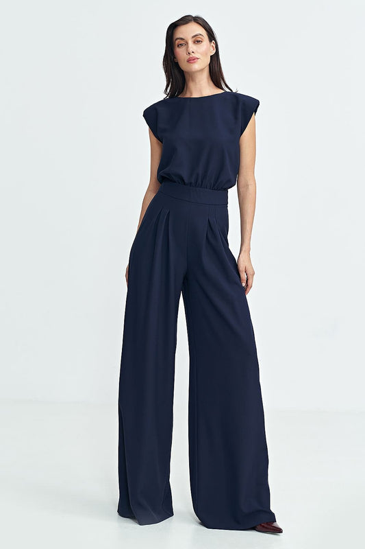 Jumpsuit with palazzo legs Shop One Place