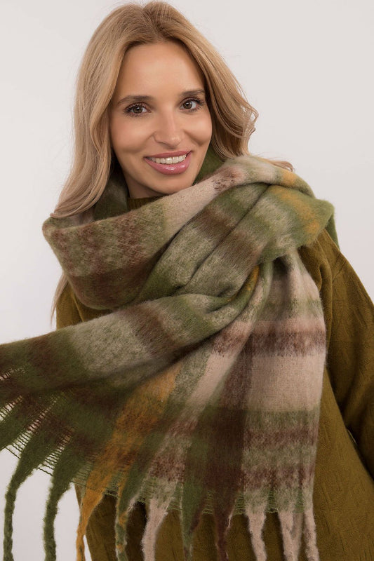 AT Classic Checkered Pattern Scarf Shop One Place