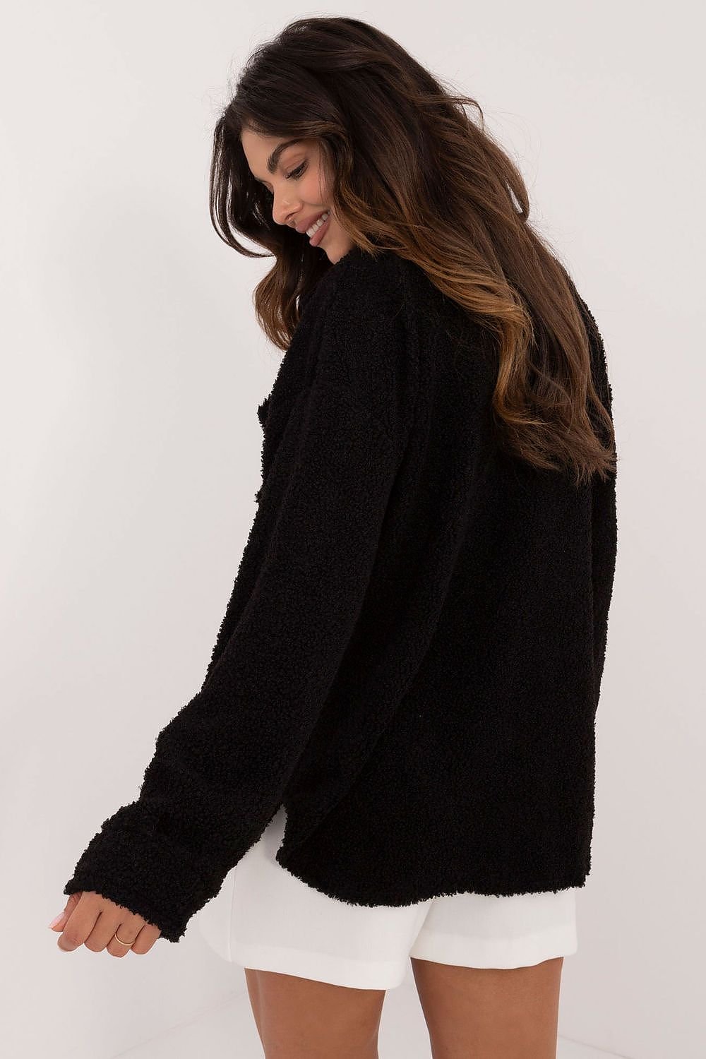 Long sleeve plush casual shirt Shop One Place