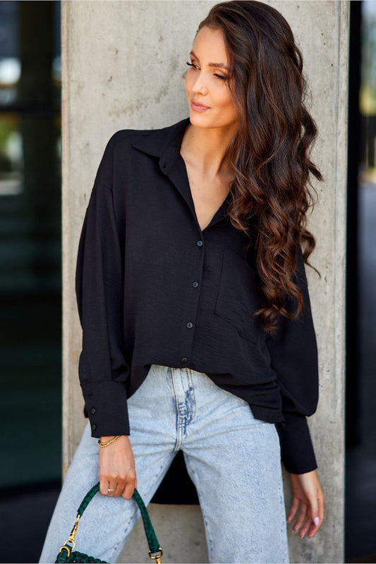 Elisa - asymmetrical long sleeve shirt EKR Shop One Place
