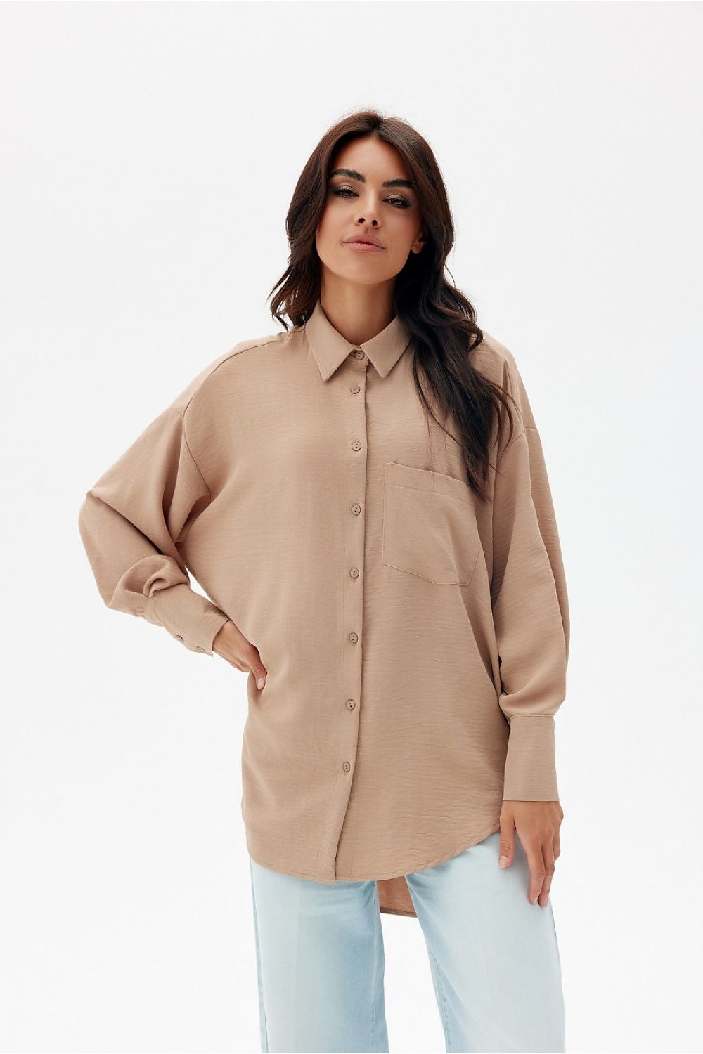 Elisa - asymmetrical long sleeve shirt EKR Shop One Place