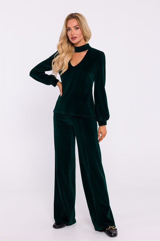 Moe Velvet Halter Neck Top Shop One Place