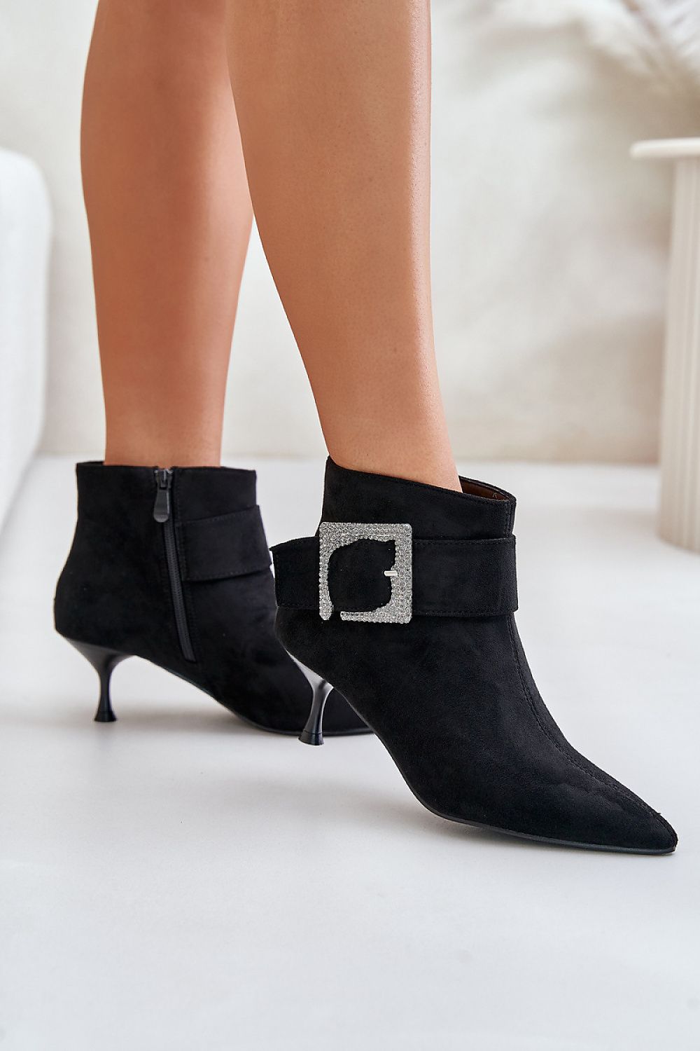 Buckled Stiletto Ankle Boot Shop One Place