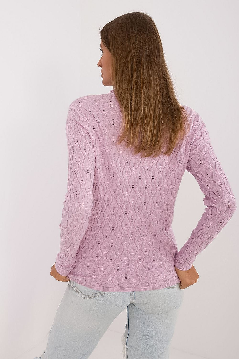 Openwork Pattern Turtleneck Sweater Shop One Place