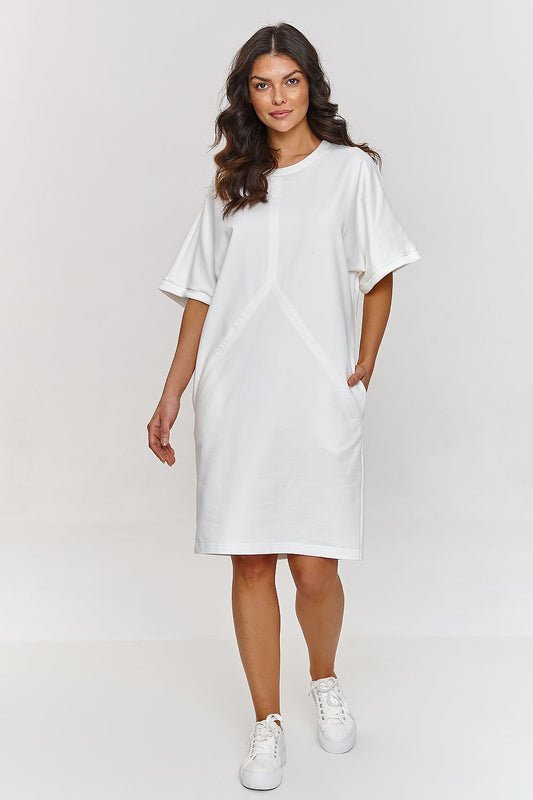 Macadamia Short Wide Sleeve Dress Shop One Place