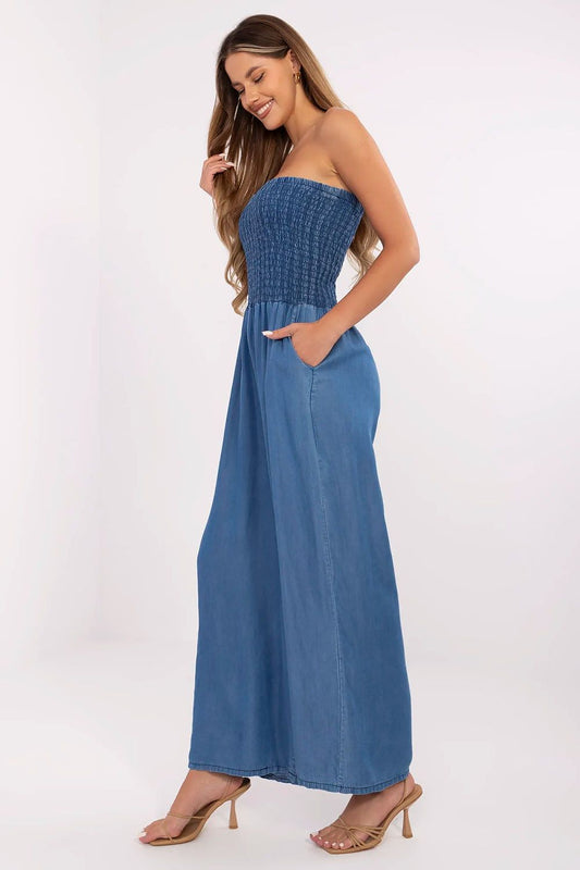 Italy Moda Denim Jumpsuit Shop One Place
