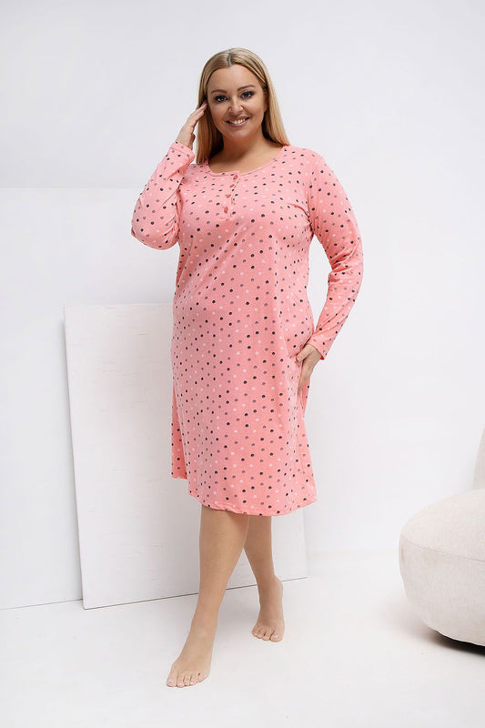Plus Size Nightgown model 223301 Forever Pink
