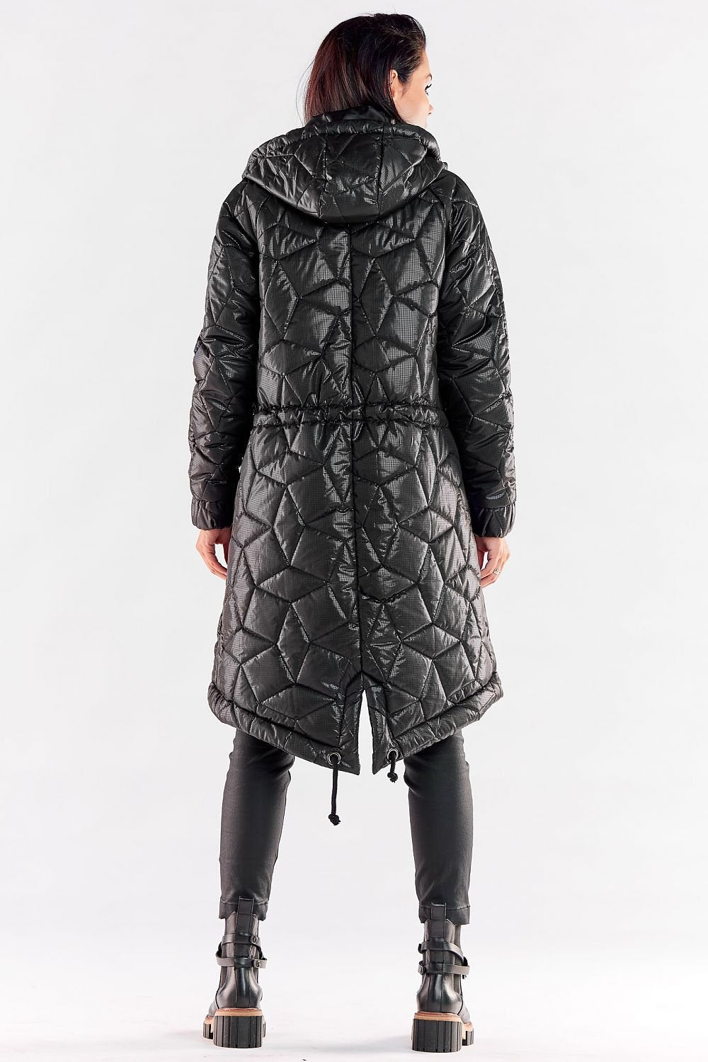 Awama Hooded Quilted Jacket Shop One Place