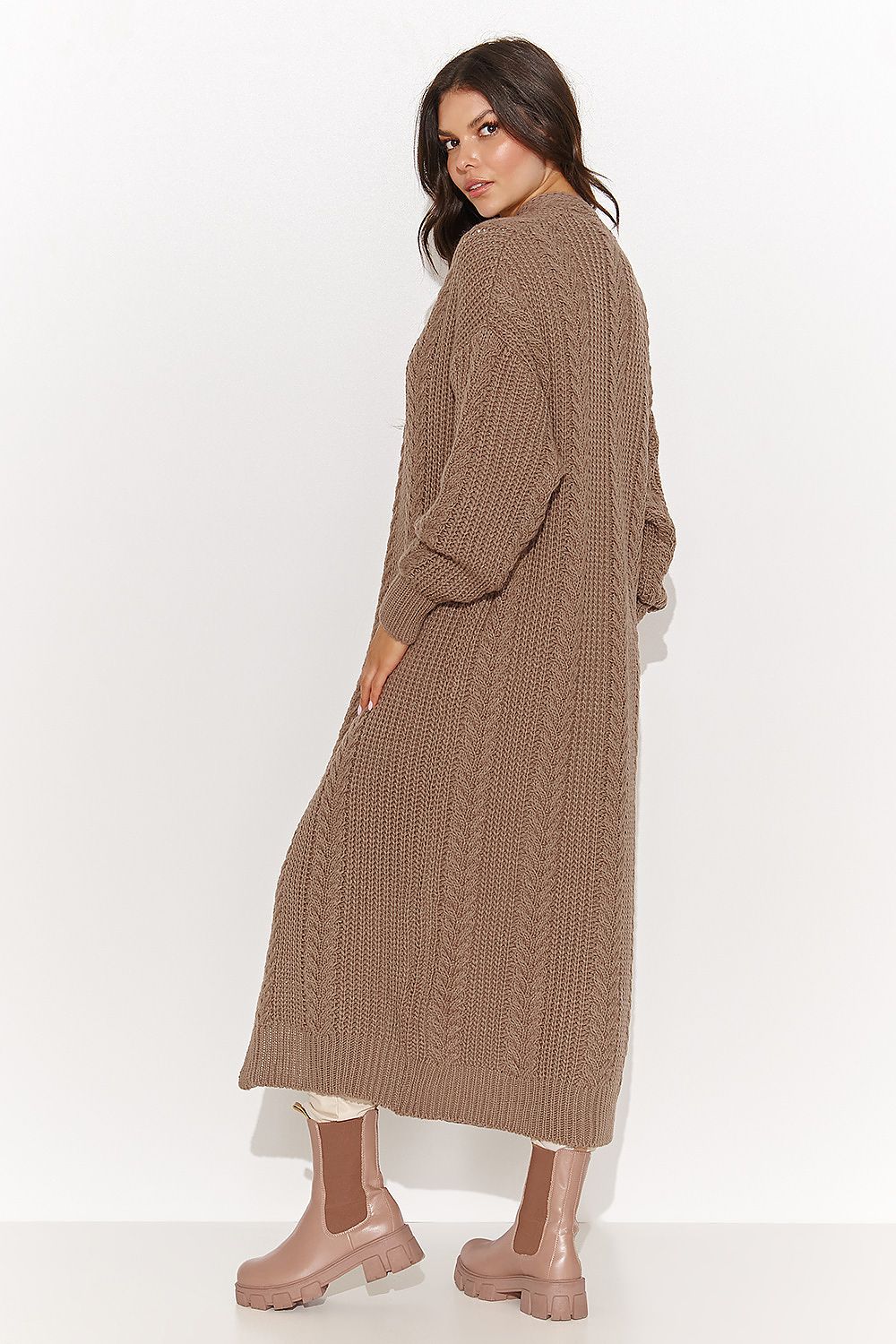 Long Open Front Cardigan with Ribbed Cuffs - Perfect for Fall/Winter Shop One Place