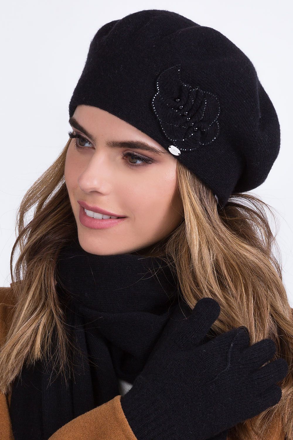 JUSTA Floral Emblem Beret Shop One Place