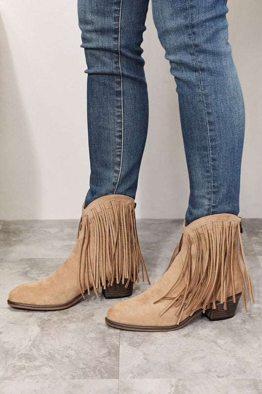 Legend Women's Fringe Cowboy Western Ankle Boots Shop One Place