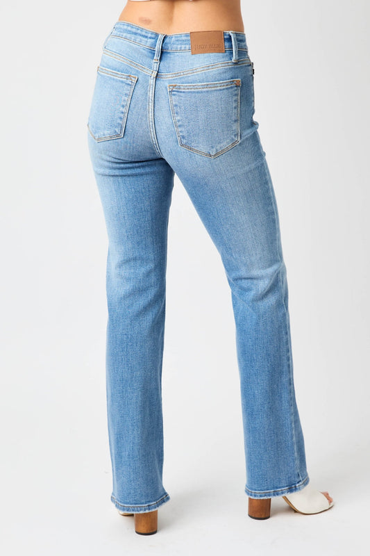 Judy Blue Full Size High Waist Straight Jeans Shop One Place