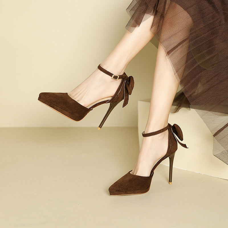 Platform Pointed Toe Ankle Strap Stiletto Pumps Shop One Place