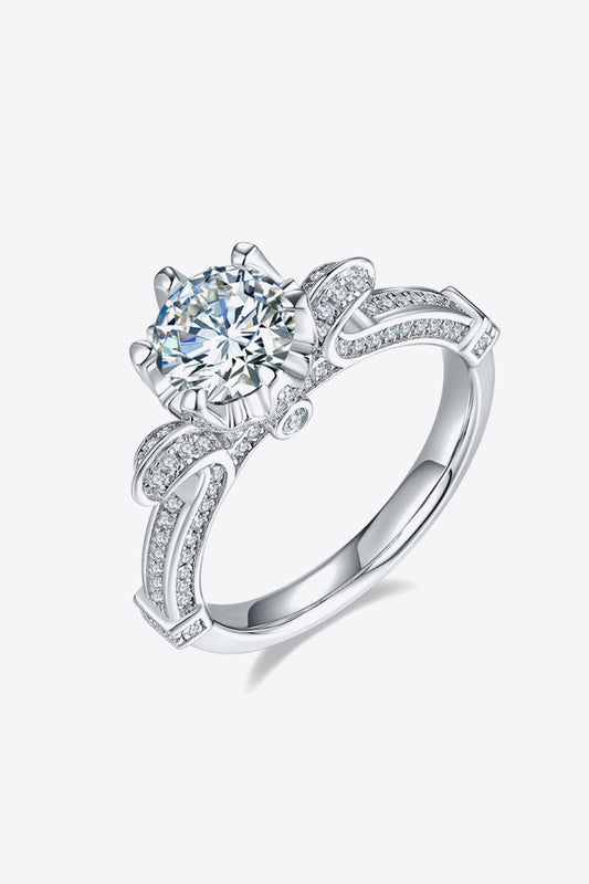 Adored 1 Carat Moissanite 925 Sterling Silver Ring Shop One Place