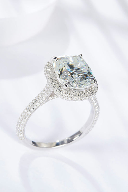 Adored 6 Carat Moissanite Halo Ring Shop One Place