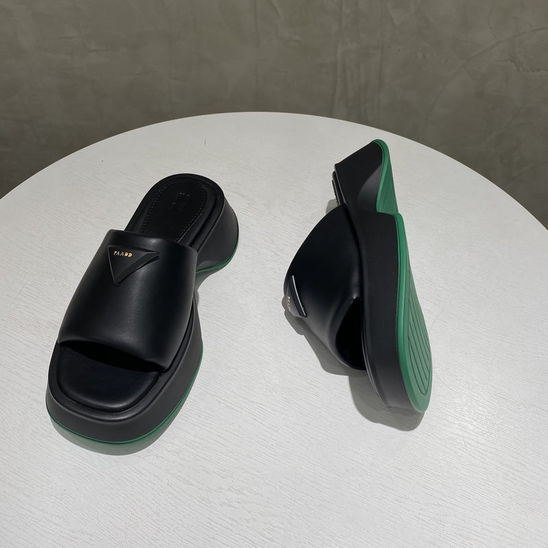 PU Leather Platform Sandals Shop One Place