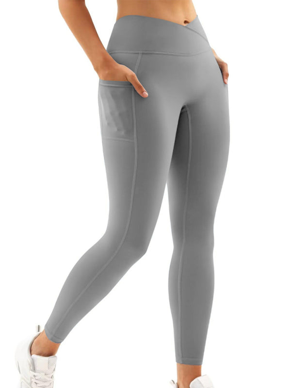 New Women's High Waist Hip Pocket Yoga Pants - Shop One Place