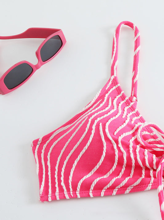 Stripe print bikini Shop One Place