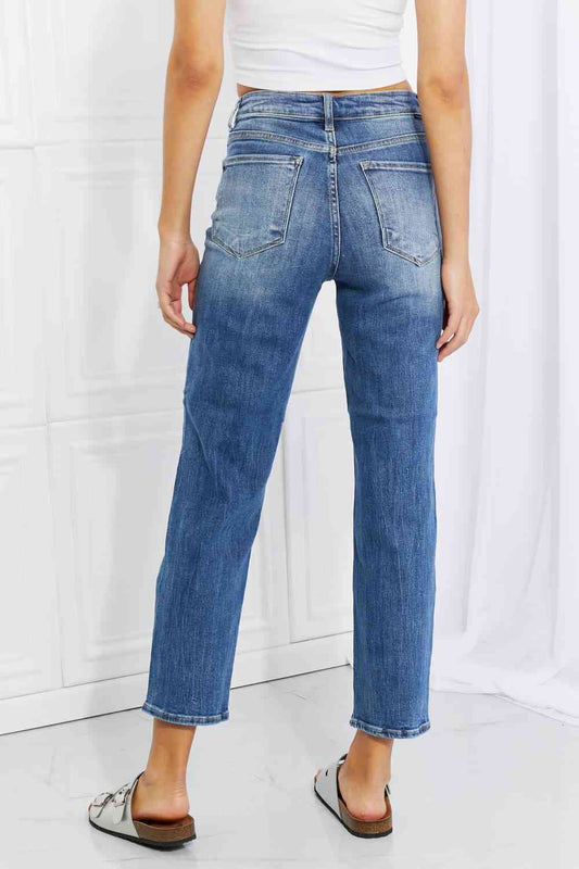 RISEN Full Size Emily High Rise Relaxed Jeans Shop One Place