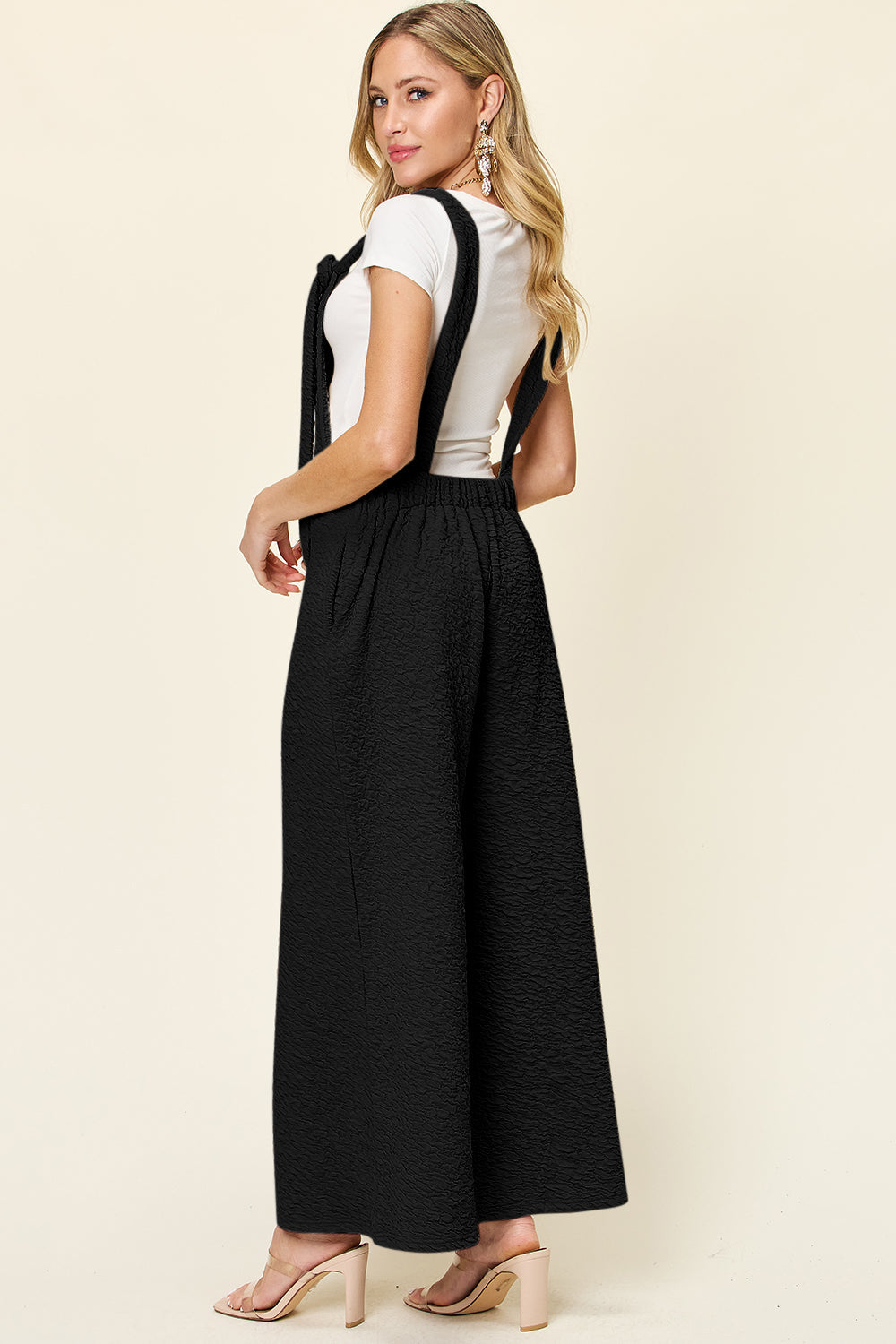 Double Take Full Size Sleeveless Wide Leg Jumpsuit Shop One Place