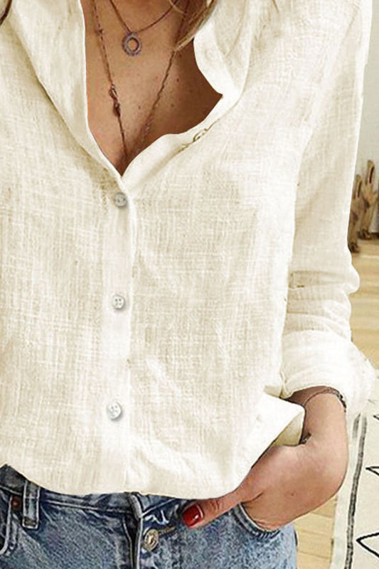 Button Up Long Sleeve Shirt Shop One Place