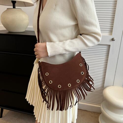 Fringe Detail Crossbody Bag Shop One Place