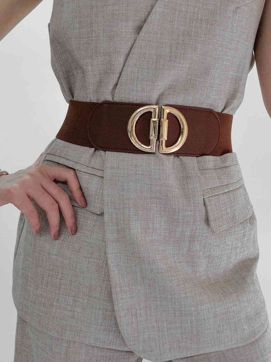 D Buckle Elastic Belt Shop One Place