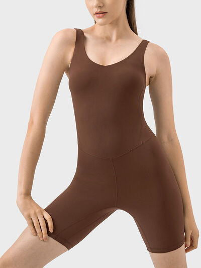 Wide Strap Active Romper Shop One Place