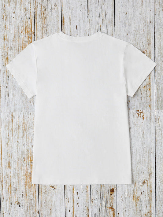 HAPPY EASTER Round Neck Short Sleeve T-Shirt Shop One Place