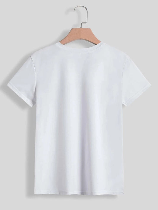 Lucky Clover Round Neck T-Shirt Shop One Place