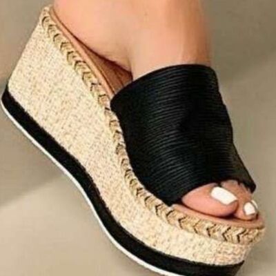 PU Leather Open Toe Sandals Shop One Place