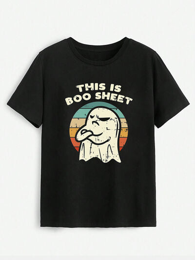 THIS IS BOO SHEET Round Neck T-Shirt Shop One Place