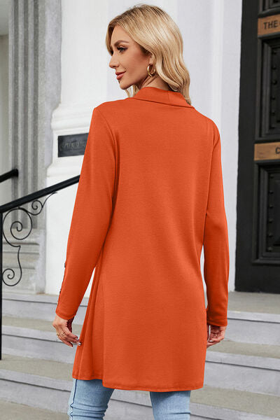 Open Front Long Sleeve Cardigan Shop One Place