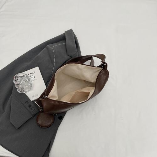 PU Leather Crossbody Bag with Small Purse Shop One Place