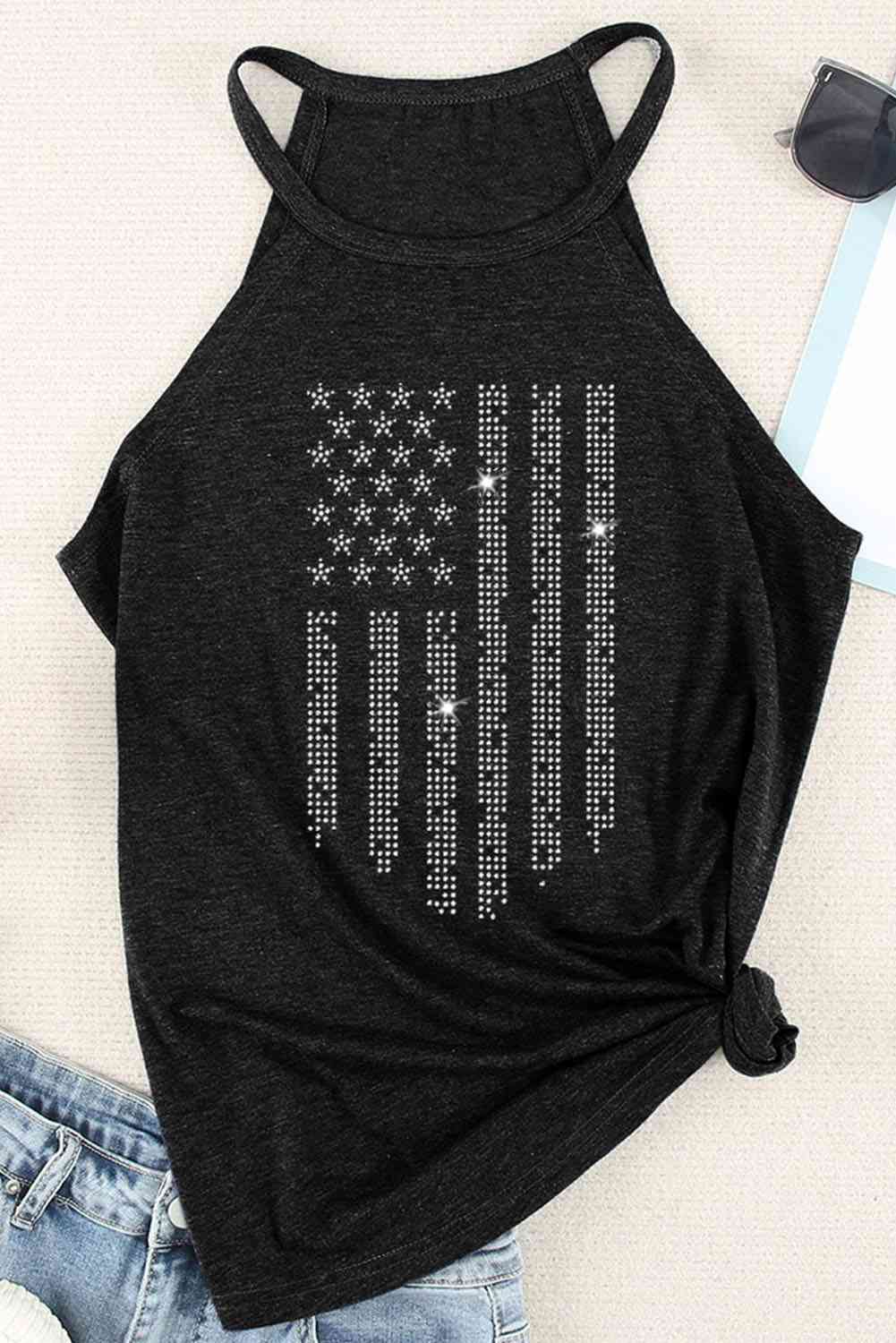 Graphic Grecian Neck Tank Shop One Place