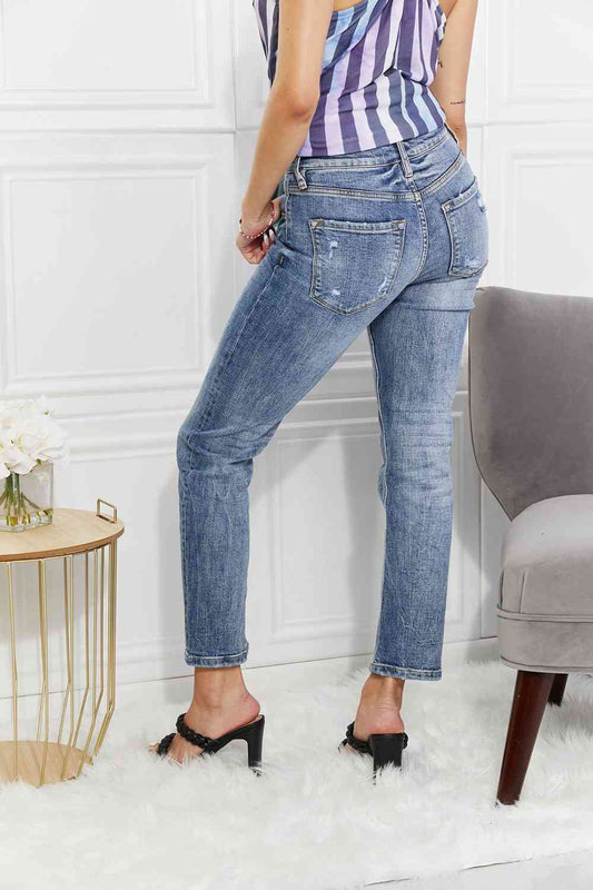 Kancan Full Size Amara High Rise Slim Straight Jeans Shop One Place