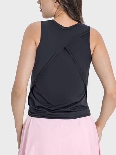 Round Neck Active Tank Shop One Place