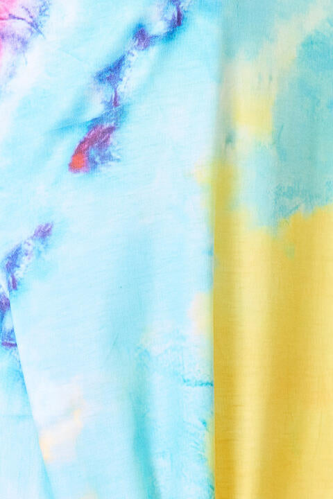 Tie-Dye V-Neck Twisted Dress Shop One Place