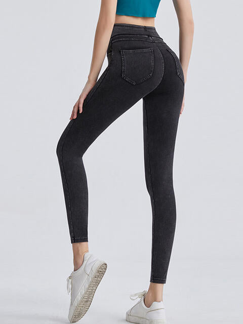 Wide Waistband Sports Leggings Shop One Place