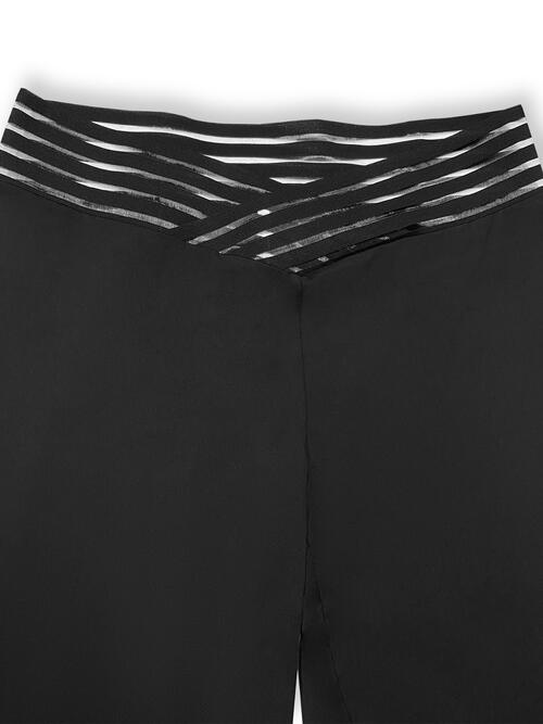 Plus Size V-Waistband Bootcut Pants Shop One Place