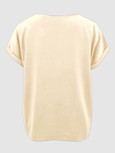 Round Neck Short Sleeve T-Shirt Shop One Place