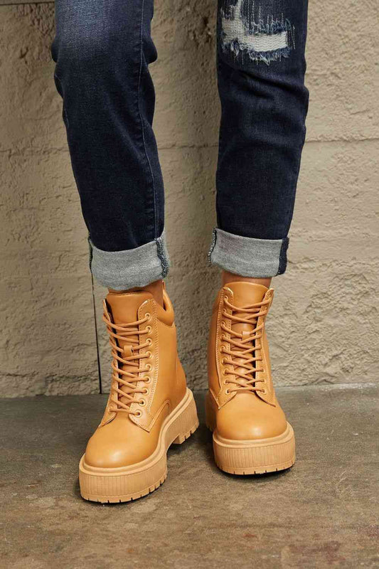 East Lion Corp Platform Combat Boots Shop One Place